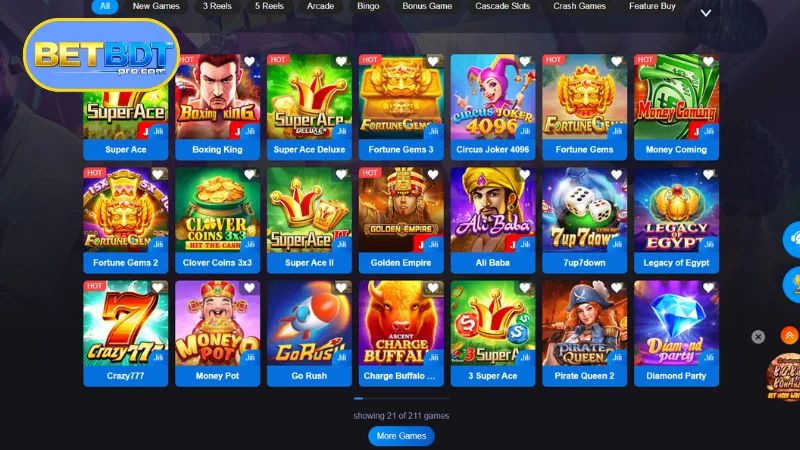 Fan-Favorite Slot Games on BETBDT
